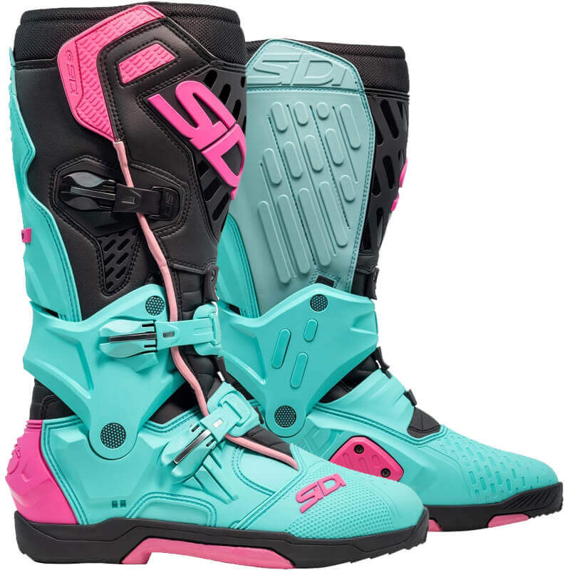 bottes sidi crossair turquoise  2025